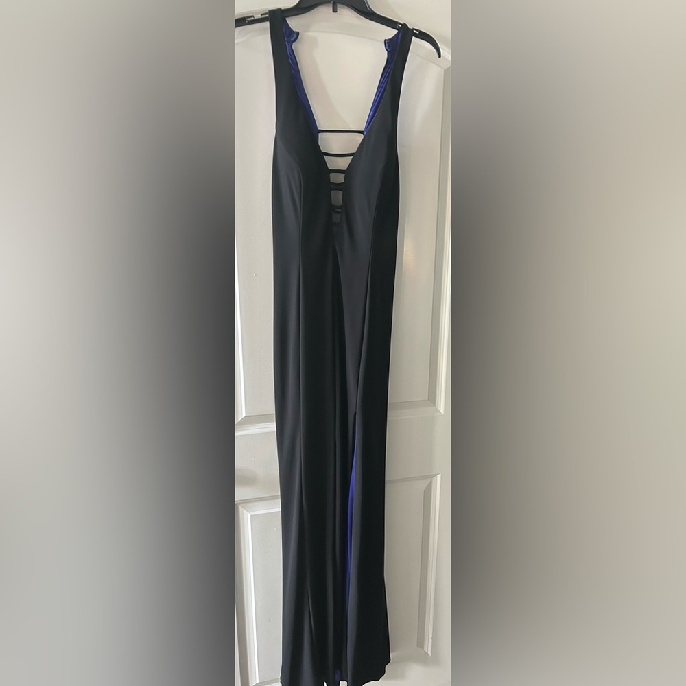 Betsy & Adam Black Prom Dress